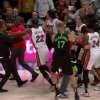 UFFICIALE NBA - Mano pesante dopo la rissa tra Heat e Pelicans: 5 sospesi