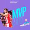 EuroLeague - Sasha Vezenkov nominato MVP del mese di novembre