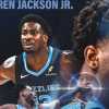 NBA - Grizzlies, distorsione dell'alluce per Jackson Jr.