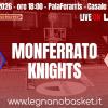Serie B - Legnano Knights impegnati a Casale contro la Novipiù Monferrato