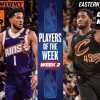 NBA - Booker dei Suns e Mitchell dei Cavs sono Players of the Week