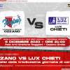 Serie B - Lux Chieti, contro Ozzano per riprendere la marcia in trasferta