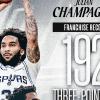 Julian Champagnie, detentore del record degli Spurs per triple in una stagione
