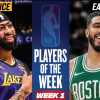 NBA - Jayson Tatum (Celtics) e Anthony Davis (Lakers) i migliori della prima settimana 2024/25