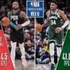 NBA - Damian Lillard e Giannis Antetokounmpo i Players of the Week