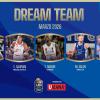 Dream Team LBA: Alessandro Cappelletti, Troy Caupain, Tazè Moore, Miro Bilan e Oumar Ballo