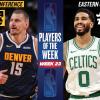 Nikola Jokić e Jayson Tatum nominati NBA Players of the Week