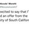 NCAA | Offerta da USC per Nicolò Moretti