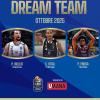 LBA Dream Team ottobre: Amedeo Della Valle, Payton Willis, Christian Vital, Paul Eboua, Devin Booker