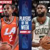 Kawhi Leonard e Jaylen Brown sono gli MVP della decima settimana NBA 25/26