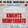 Serie B - Legnano Knights, alla Soevis Arena arriva la Novipiù Monferrato