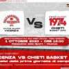 Serie B - Campionato al via, Chieti Basket 1974 parte da Vicenza