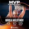 Nikola Milutinov, Olympiacos Pireo, MVP del Round 1 dei playoff 2026
