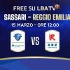 LBATV: lunch match tra Sassari e Reggio Emilia in modalità free