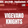 Serie B - Legnano Knights, sfida alla capolista Vigevano