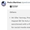 Pedro Martinez pizzica ancora Ofer Yannay sui social: il post su X
