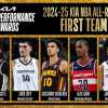 The 2024-25 Kia NBA All-Rookie First Team