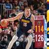 NBA - Nikola Jokic supera Magic Johnson al terzo posto delle triple doppie