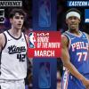 Edgecombe dei Sixers e Raynaud dei Kings nominati Rookie del Mese di marzo