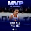 Kevin Yebo è l'MVP del Round 8 di EuroCup con i 33 punti segnati a Trento