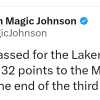 «Imbarazzato per i Lakers», il post di Magic Johnson dopo il ko con Miami