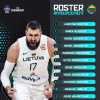 Lituania, Valanciunas guida i 12 per EuroBasket 2025: ecco il roster