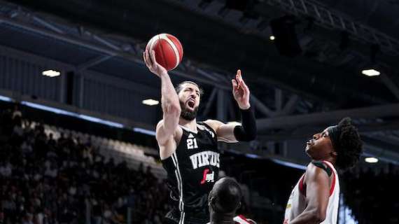 La Virtus si prende Gara 1 sull'Olimpia: il tabellino (40-27 a rimbalzo)