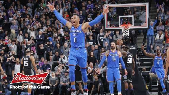 NBA - Il buzzer beater di Westbrook stoppa la rimonta dei Kings
