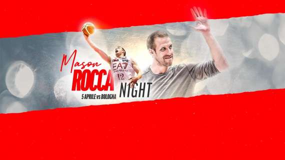 Olimpia Milano celebrerà Mason Rocca nell'intervallo contro la Virtus Bologna