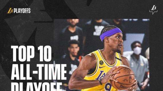 NBA - Lakers, Rajon Rondo supera Jordan nella Top ten degli assist
