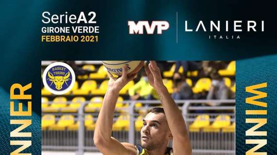 LNP-Reale Mutua Torino-Alessandro Cappelletti vince il premio MVP di Febbraio