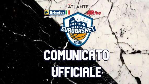 A2 - Eurobasket Roma, nuova positività nel gruppo squadra