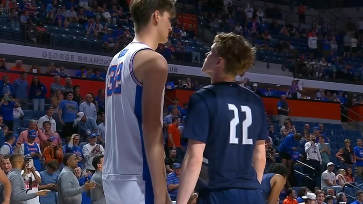 Il gigante Olivier Rioux, 236cm, ha fatto il suo esordio in NCAA