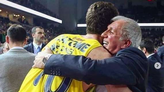 EuroLeague - Fenerbahçe, Luigi Datome saluta coach Obradovic