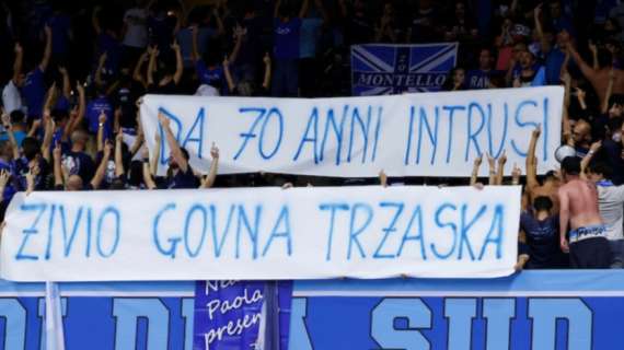 Daspo a 4 tifosi trevigiani per lo striscione «razzista» contro Trieste