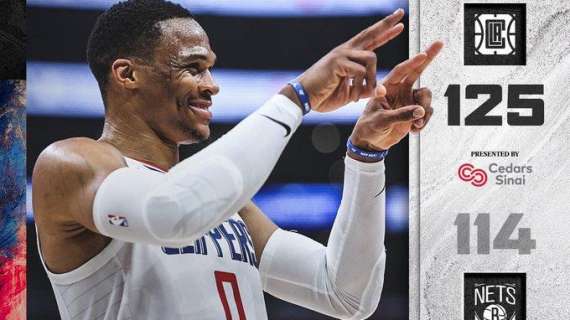 NBA - Con un parziale di 22-0 i Clippers rimontano e superano i Brooklyn Nets