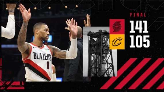 NBA - Portland Trail Blazers senza difficoltà a Cleveland