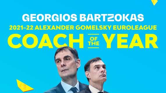EuroLeague | Georgios Bartzokas nominato Miglior Allenatore del 2021/22