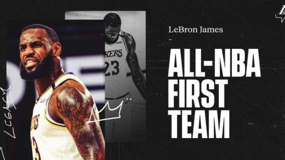 NBA - All-NBA Teams: un altro record per LeBron James