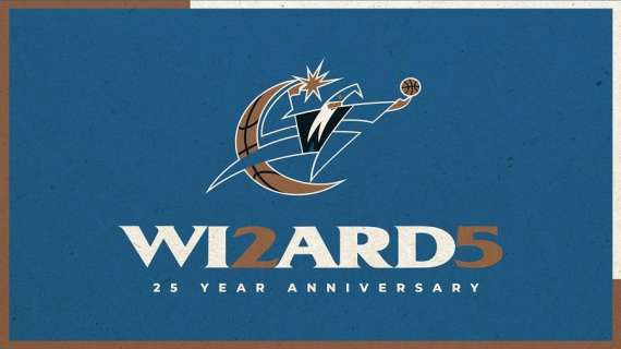NBA - Nuova maglia Washington Wizards per il 25° del rebranding