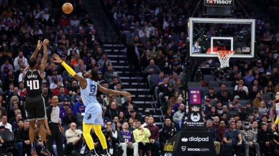 NBA - Grizzlies in crisi schiacciati dai Sacramento Kings