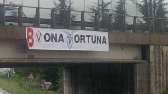 Virtus Bologna, gli auguri con"gufata" dei tifosi Fortitudo