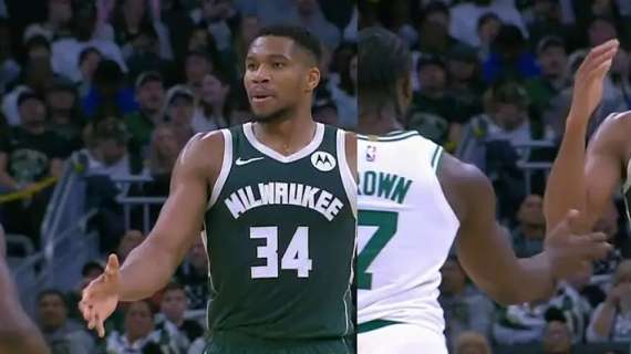 "Giannis? Un bambino", il botta e risposta di Jaylen Brown e Antetokounmpo 