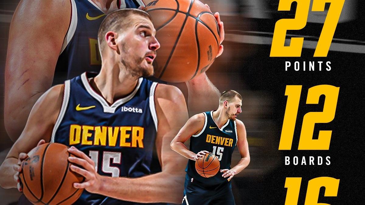 Nikola Jokic riscrive il record: raggiunto Westbrook in vetta alle triple doppie