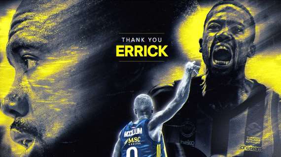 UFFICIALE EL - Il Fenerbahce si separa da Errick McCollum