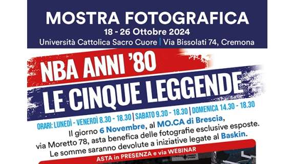 “NBA anni ’80 – Le cinque leggende”: la mostra fotografica sul grande basket americano