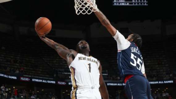 NBA - Pelicans, Zion Williamson vede triplo per abbattere i Clippers