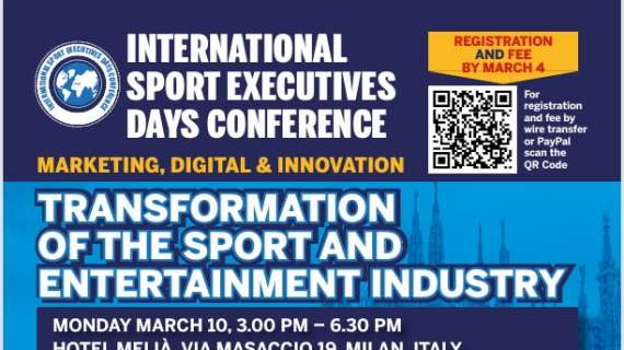 Sport Management: evento internazionale con Chris D'Orso (Orlando) a Milano