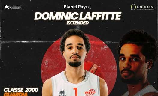 Serie B - Dominic Laffitte prolunga con il Vasto Basket