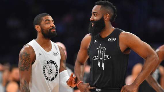 NBA - Il primo 5-vs-5 stagionale di Kyrie Irving featuring James Harden e Kevin Durant